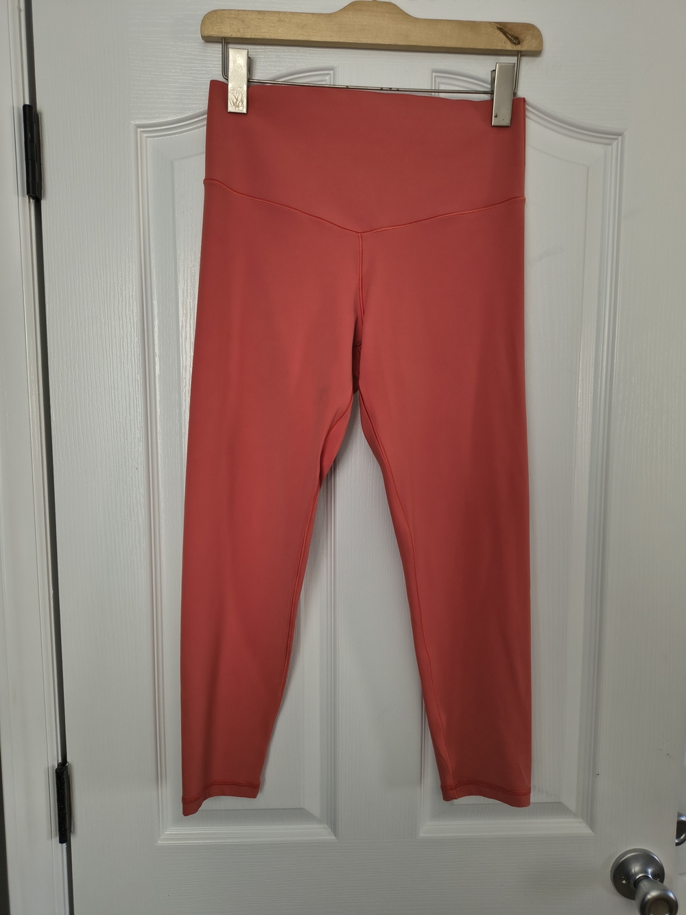 OFFLINE by Aerie Cropped Leggings Coral Peach Pink High Waisted Athletic